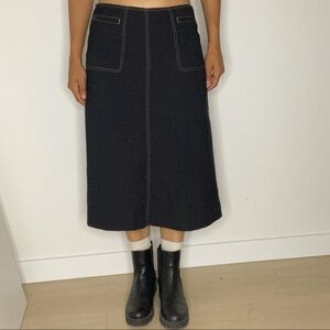 black low waisted vintage skirt
